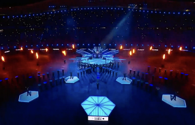 Moving lights programmer for UEFA Champions League Kick Off Show 2023